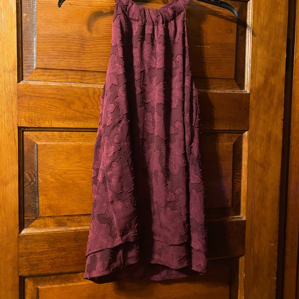 Maurices Deep Red Lace Shirt